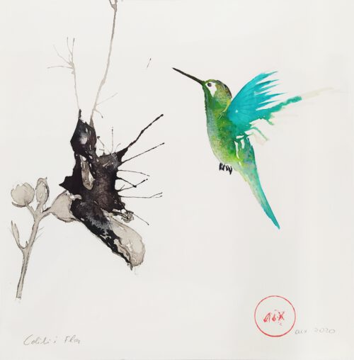 colibrí i flor I