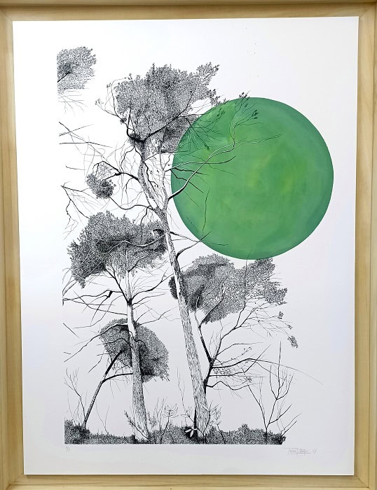 2b.Silenci en blanc i negre, lluna verdosa 1de5 Giglée 158x121, 700