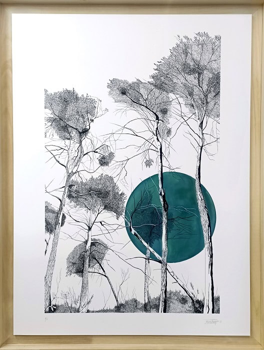 4d.Silenci en blanc i negre, lluna blava 1de5 Giglée 158x121, 700