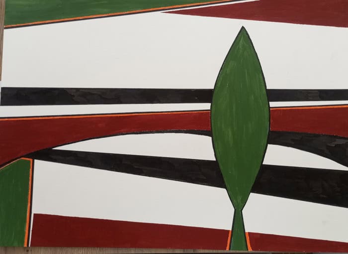 Divina Drudis_Xiprer a Palestina_70x50cm